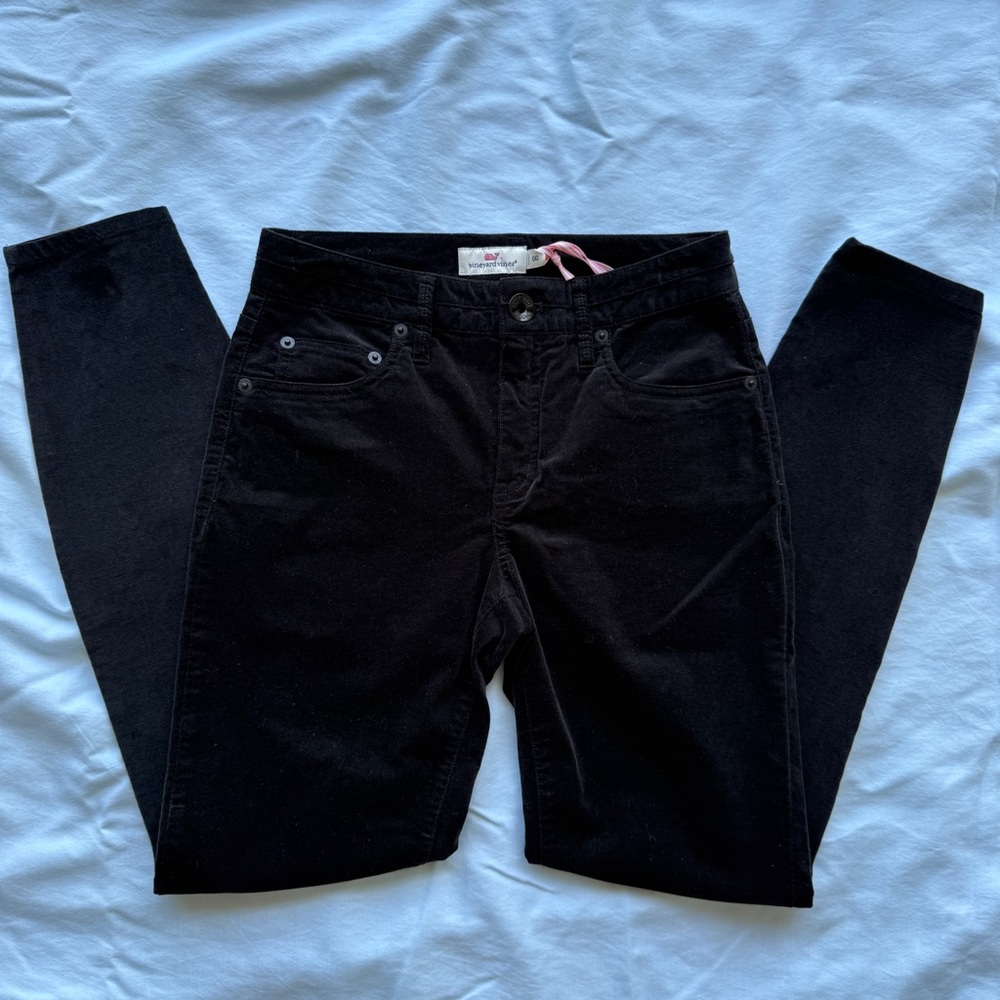 NWT Vineyard Vines Black Corduroy Trousers/Pants